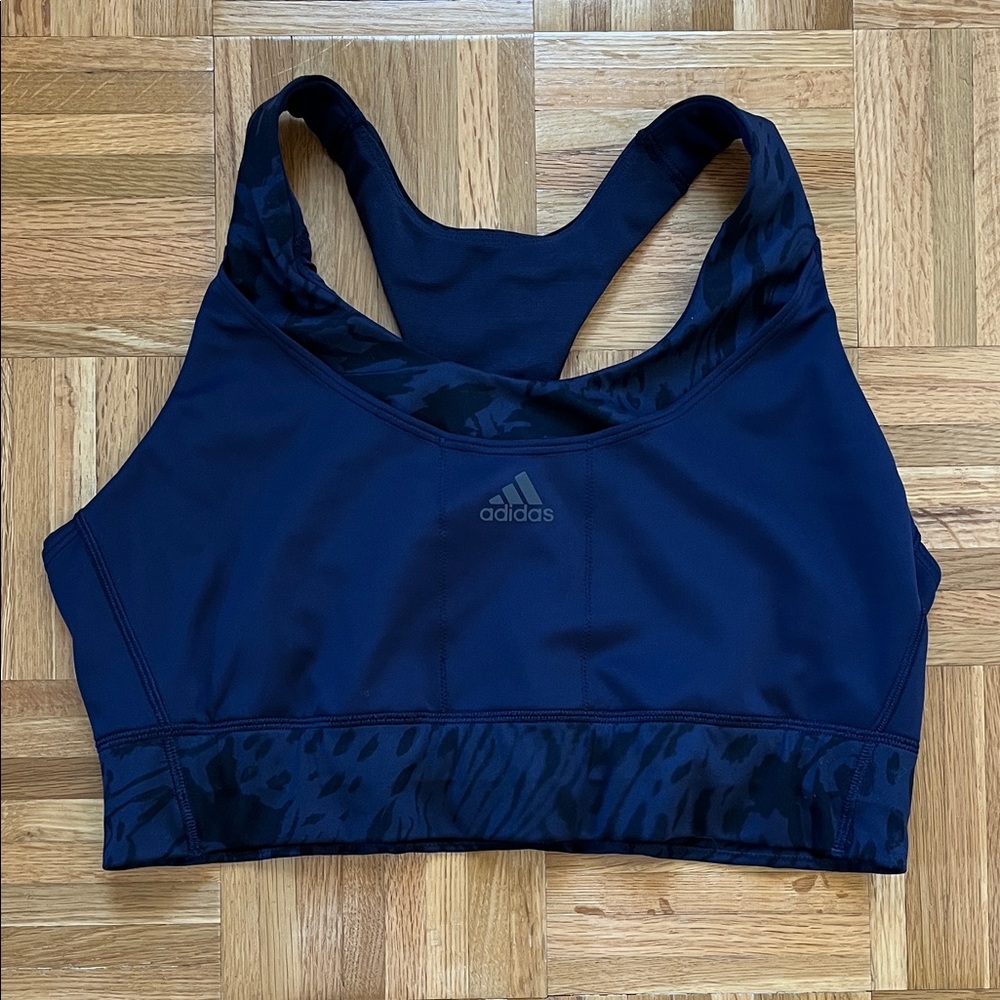 ADIDAS Running Medium Support Animal Print Sports Bra